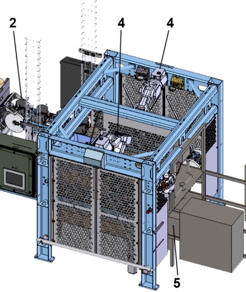 Tortilla Unstacking/Placing System w/ twin ABB IRB 1200 hygienic robots, 2022 - never used-sanitary wash down - Image 8