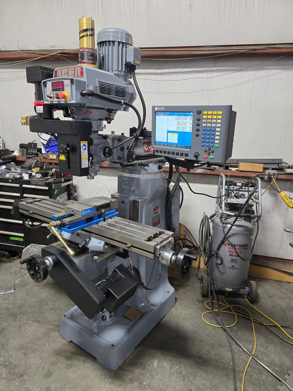 Acer E-Mill 3VSII CNC Knee Mill, 2025 - 3-Axis CNC