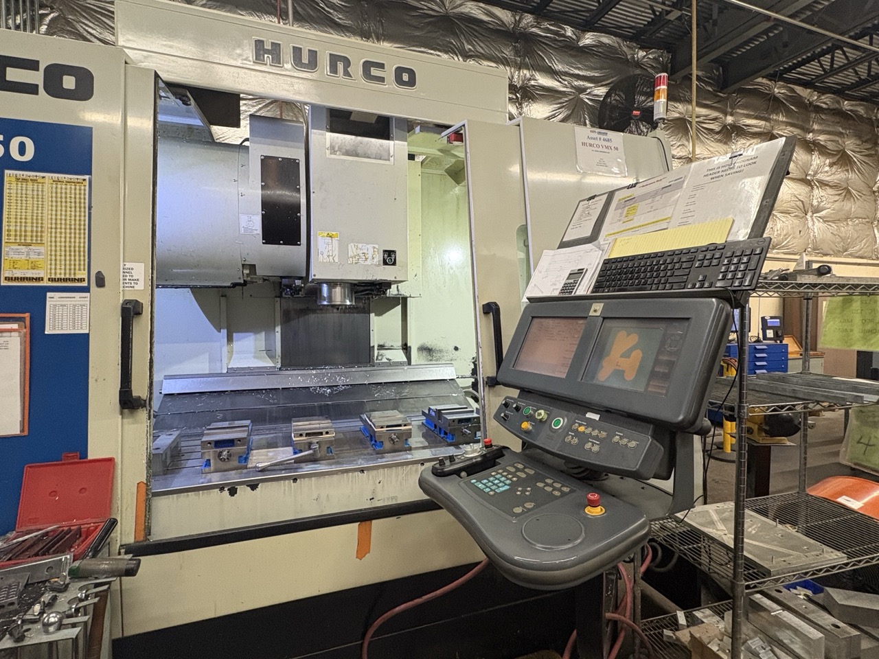Hurco VMX-50 VMC, 2012 - WinMax Software, Chip Conveyor, Under Power - Image 26