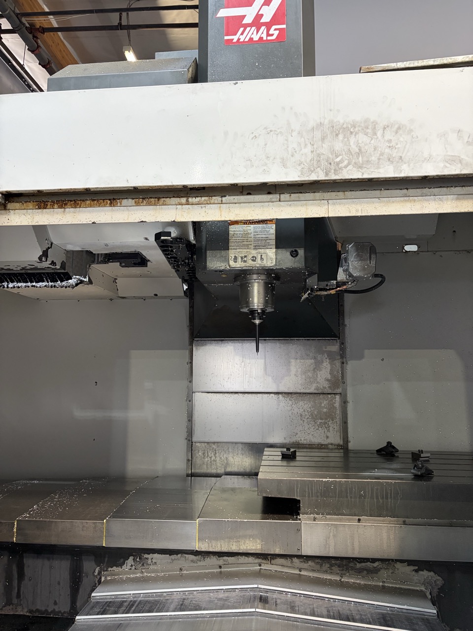 Haas VF-6SS VMC, 2014 - 4th & 5th Axis Wiring, Chip Auger - Image 8