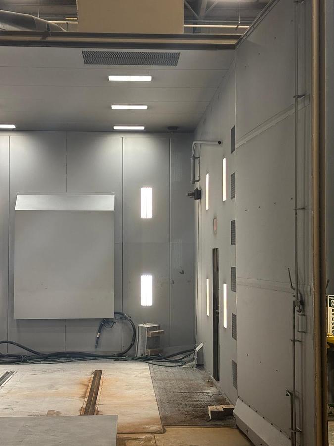 ABS Blast Room & GFS Paint Booth Package, 2019 - 16'W x 14'H x 18'D Blast Booth, Complete Finishing System