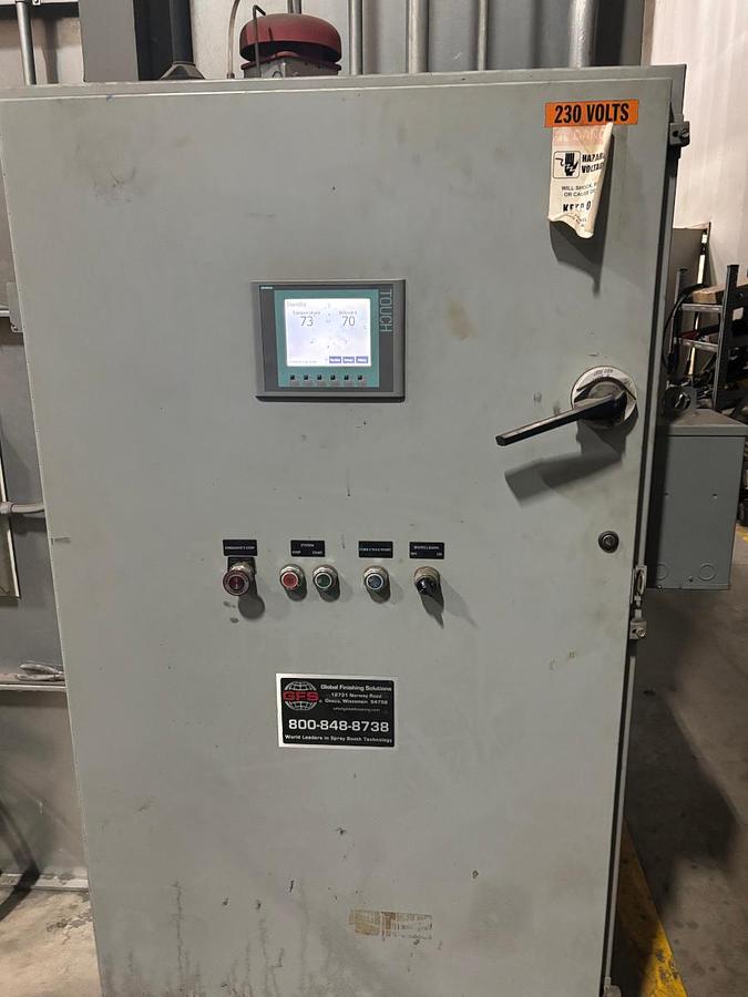 ABS Blast Room & GFS Paint Booth Package, 2019 - 16'W x 14'H x 18'D Blast Booth, Complete Finishing System - Image 7