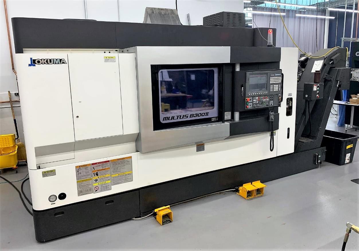 Okuma MULTUS B300II CNC Multitasking Turning Center, 2014 - 40 Tool ATC, 10,000 RPM Milling Spindle, Y-Axis, Low Hours