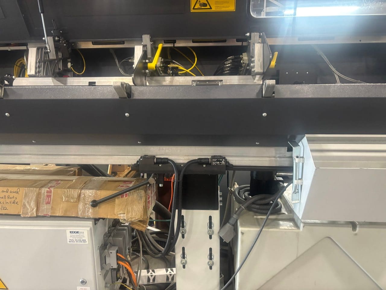Tsugami B0325B-II CNC Swiss Lathe, 2019 - 400 Watt LaserSwiss Fiber Laser Integration System, Bar Feeder, Low Hours