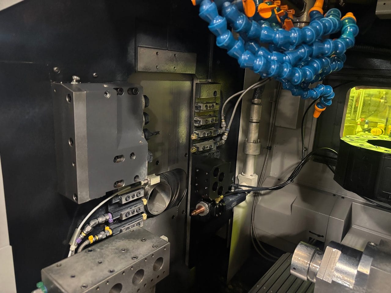 Tsugami B0325B-II CNC Swiss Lathe, 2019 - 400 Watt LaserSwiss Fiber Laser Integration System, Bar Feeder, Low Hours