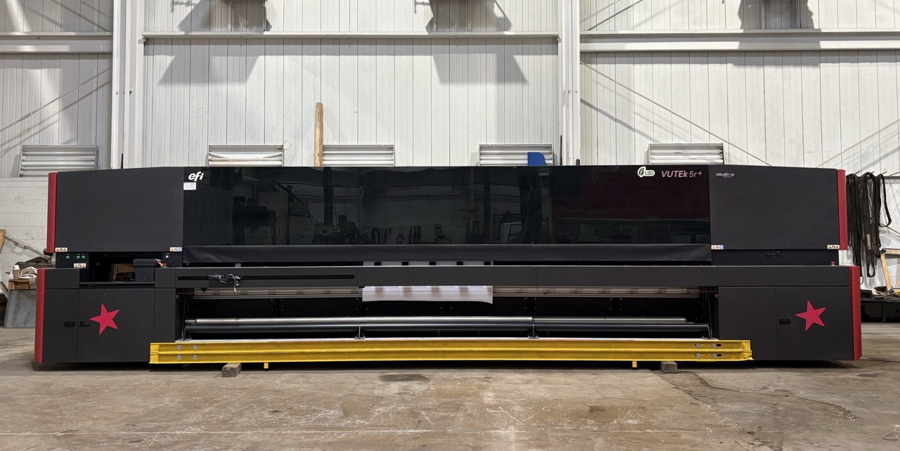 EFI Vutek 5R+ Super Wide Roll-To-Roll LED UV Printer, 2019