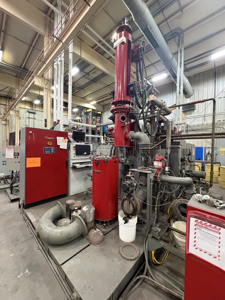 Consarc 450 Lb. ESR/VAR Vacuum Remelt Ingot Furnace, 2010 - 8" Max Ingot Diameter, 450 Lb. Capacity, 480V