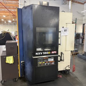 YCM NXV560A-APC VMC, 2015 - Chip Conveyor, Fanuc Control, 12K RPM
