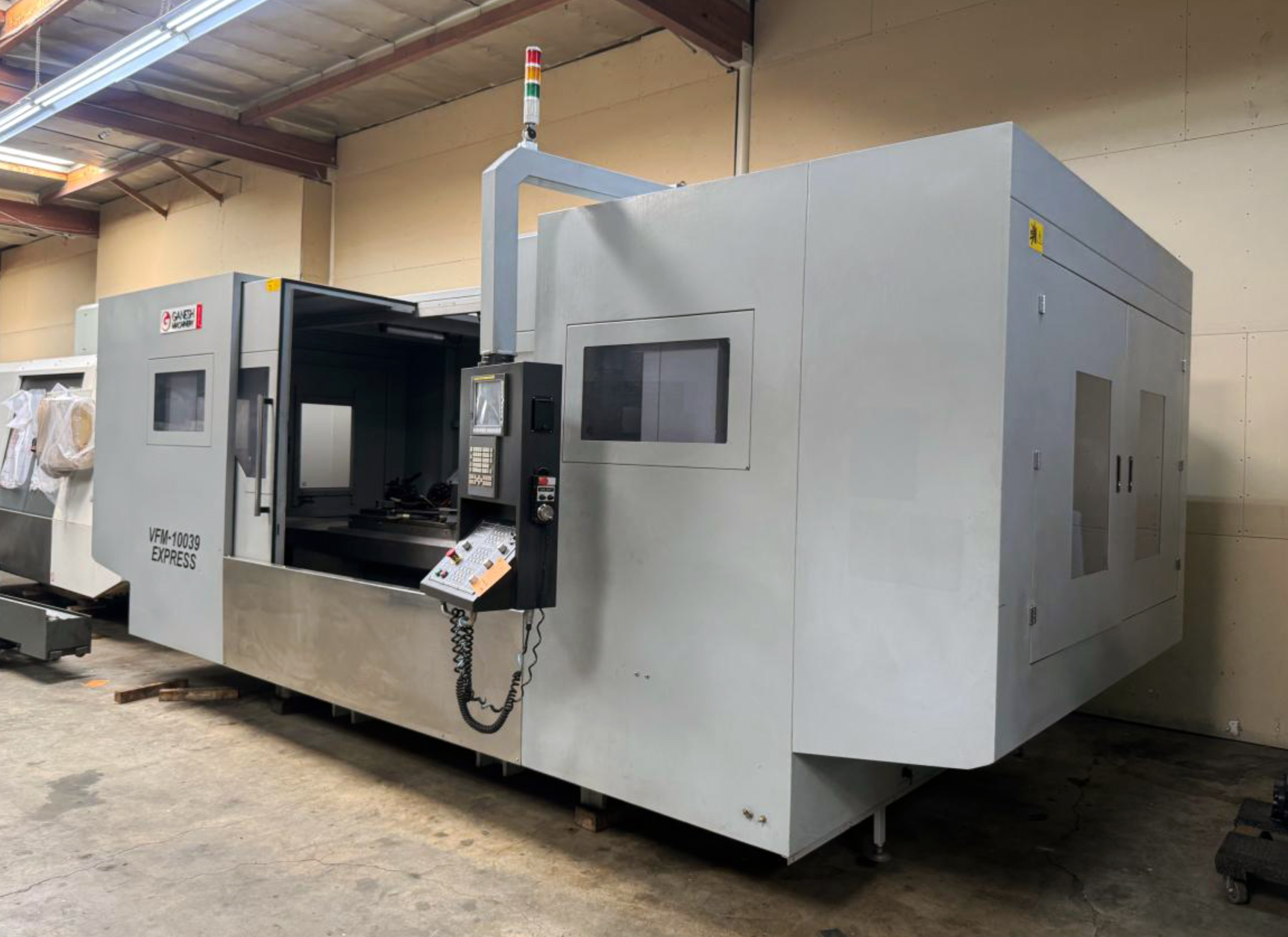 Ganesh VFM-10039 Express Heavy Duty VMC, 2017 - Fanuc, TSC, High Torque, 50 Taper, Chip Conveyor - Image 2