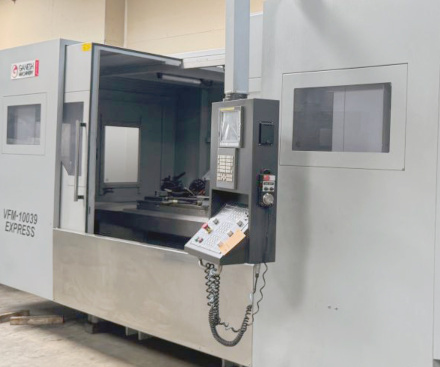 Ganesh VFM-10039 Express Heavy Duty VMC, 2017 - Fanuc, TSC, High Torque, 50 Taper, Chip Conveyor - Image 5