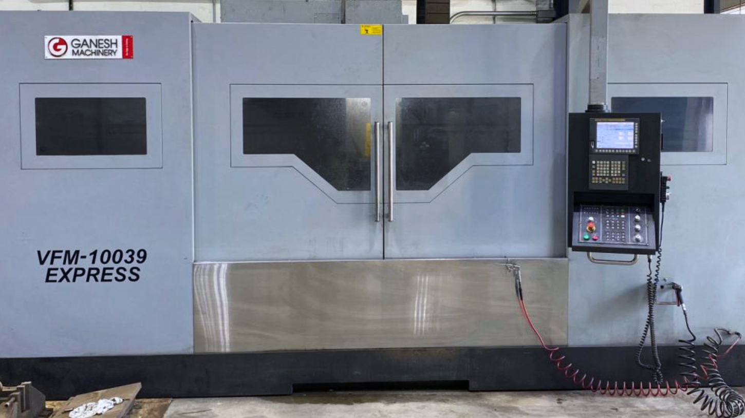 Ganesh VFM-10039 Express Heavy Duty VMC, 2017 - Fanuc, TSC, High Torque, 50 Taper, Chip Conveyor - Image 6