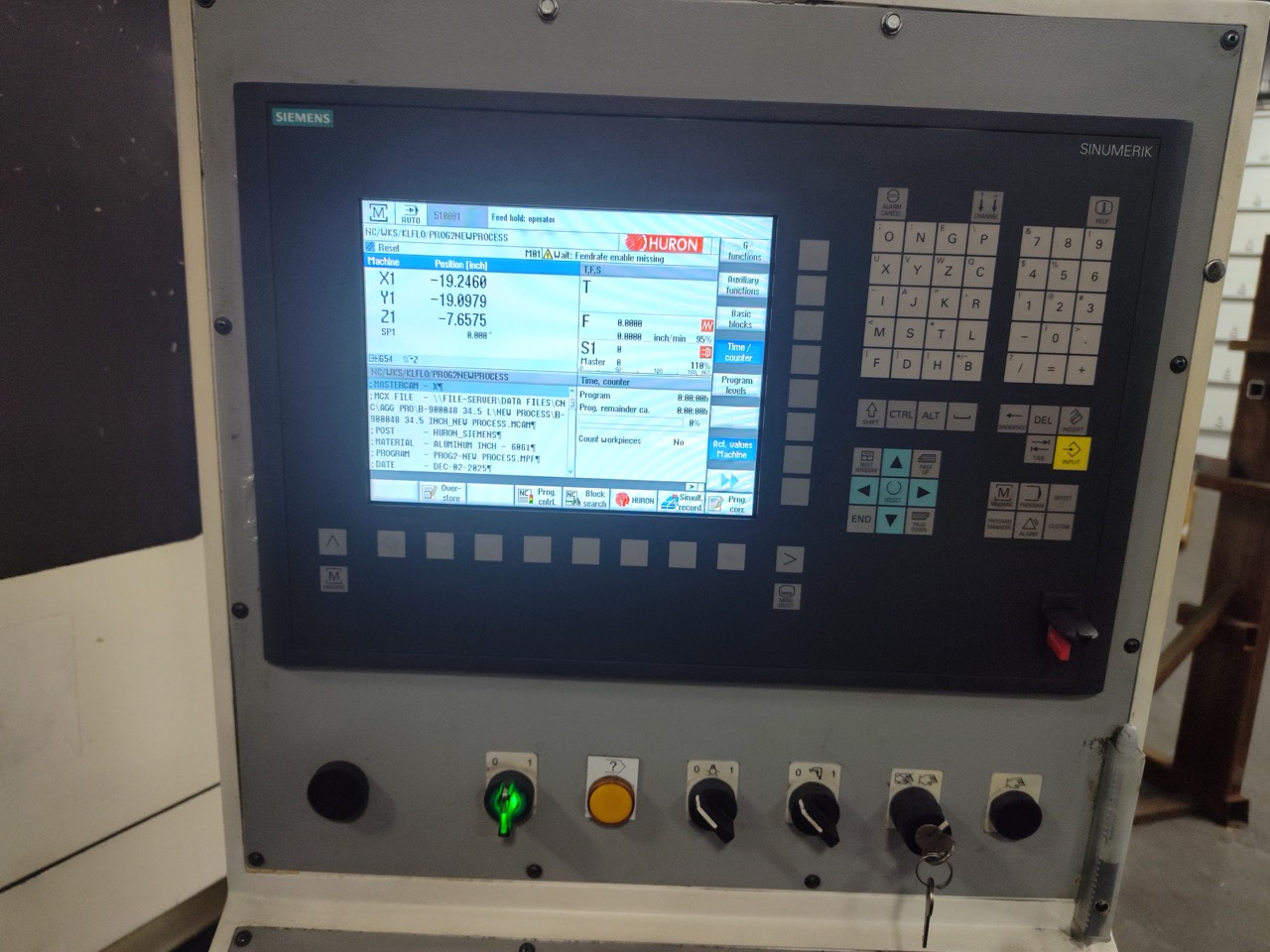 Huron NX40 Double Column Bridge Gantry Machining Center, 2013 - J30 High Pressure Through Spindle Coolant System, Chip Conveyor, Tooling, Siemens Sinumerik Control - Image 19