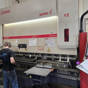 135 Ton x 10′ Dener Puma XL CNC Press Brake, 2021 – X Prime Backgauge, Delem DA-60 Touch Control