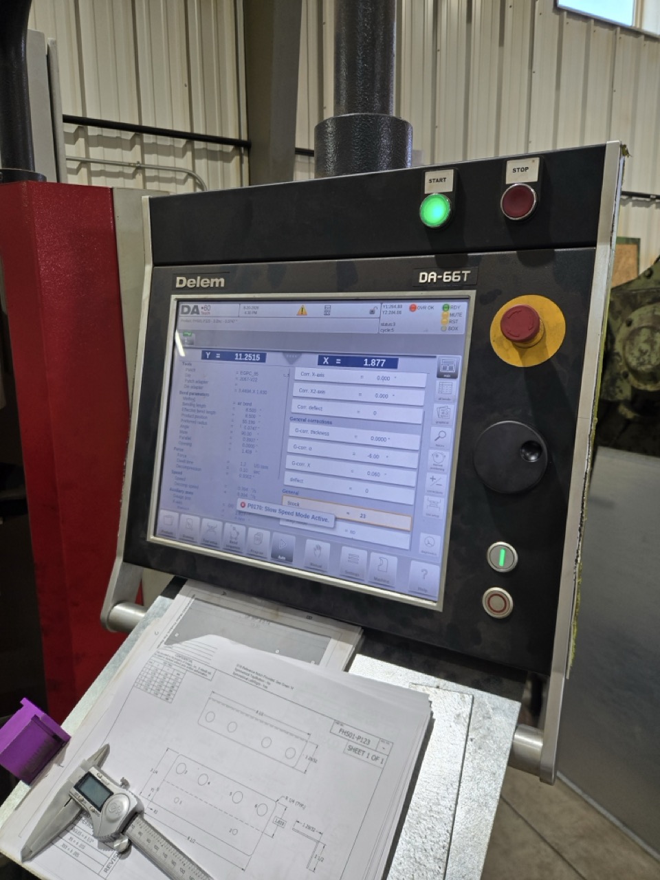 135 Ton x 10' Dener Puma XL CNC Press Brake, 2021 - X Prime Backgauge, Delem DA-60 Touch Control - Image 2