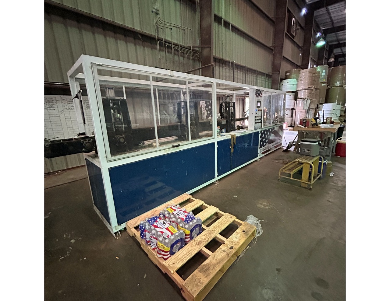 D'Andrea Double Paper Line Edgeboard Machine, 2024 - Reel Stand, Packaging Table