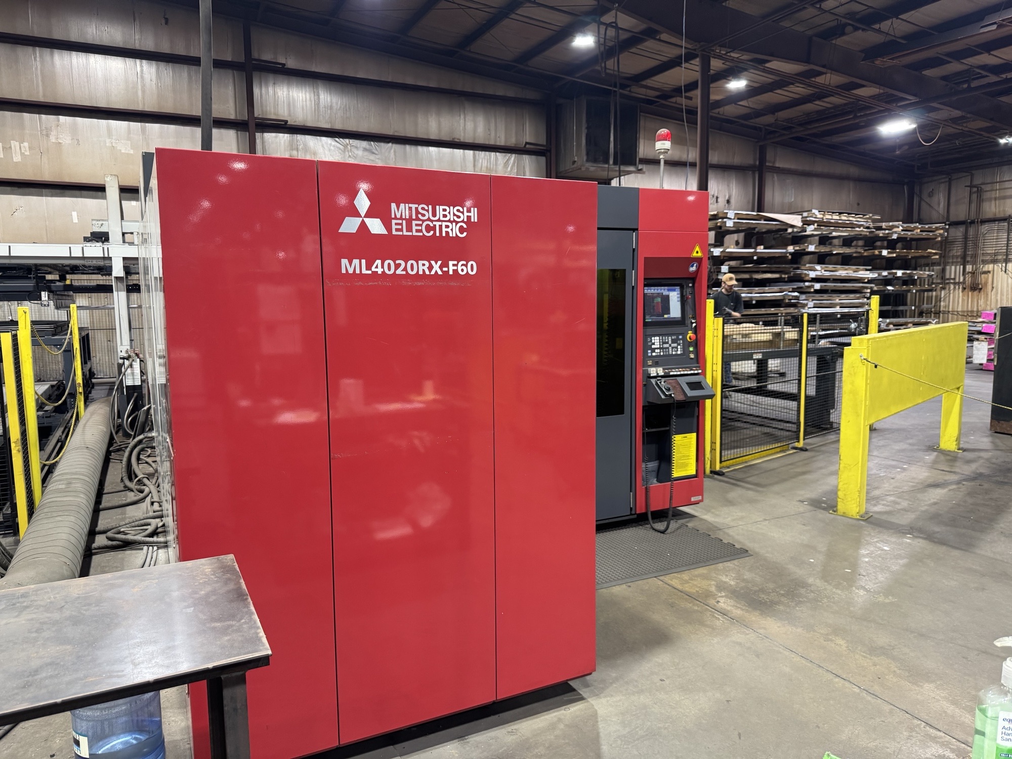 8,000 Watt Mitsubishi ML4020RX-F60 Fiber Laser, 2020 - 6'x12' Table, Dust Collector, Chiller, Pallet Changer - Image 2