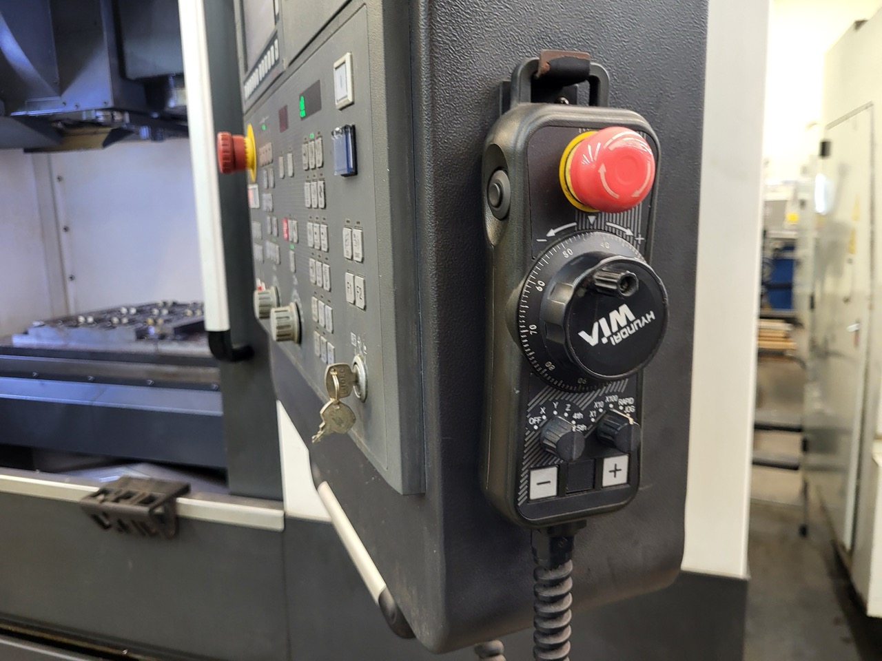 Hyundai WIA KF5600 VMC, 2018 - Fanuc, High Pressure Coolant, Chiller, Conveyor, Low Hours - Image 8
