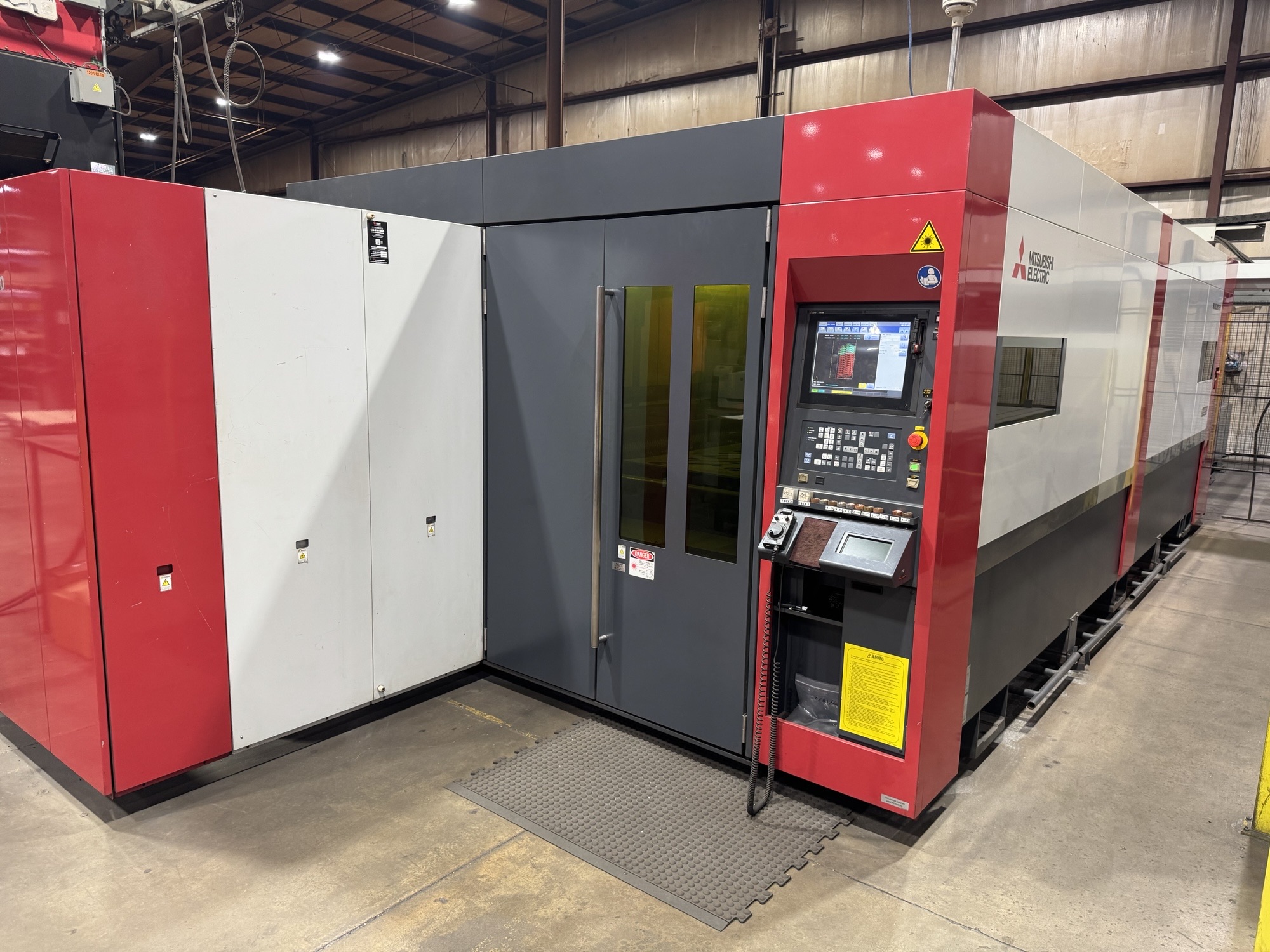 8,000 Watt Mitsubishi ML4020RX-F60 Fiber Laser, 2020 - 6'x12' Table, Dust Collector, Chiller, Pallet Changer - Image 3