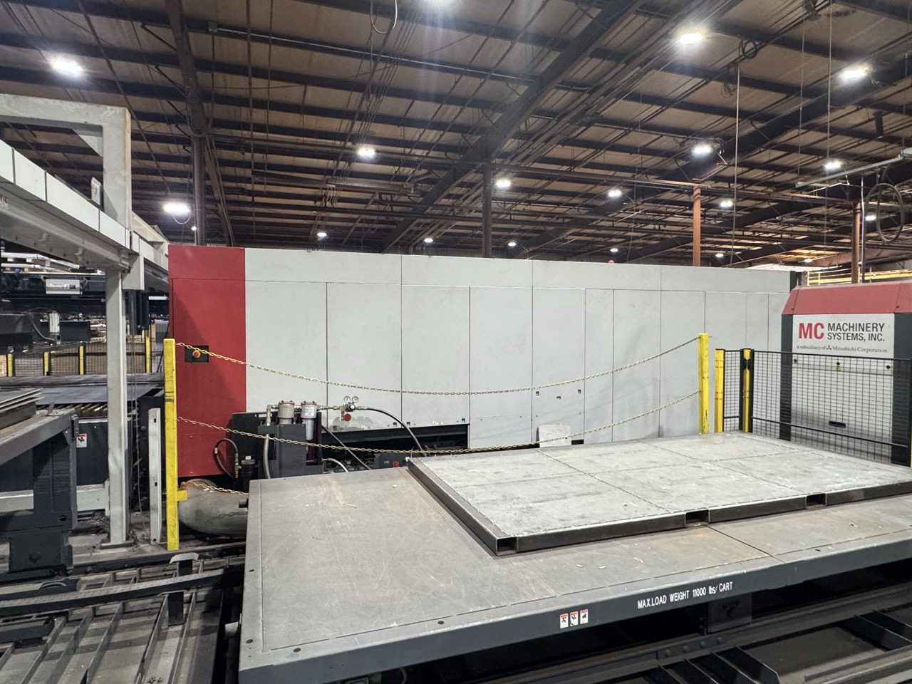 8,000 Watt Mitsubishi ML4020RX-F60 Fiber Laser, 2020 - 6'x12' Table, Dust Collector, Chiller, Pallet Changer - Image 4