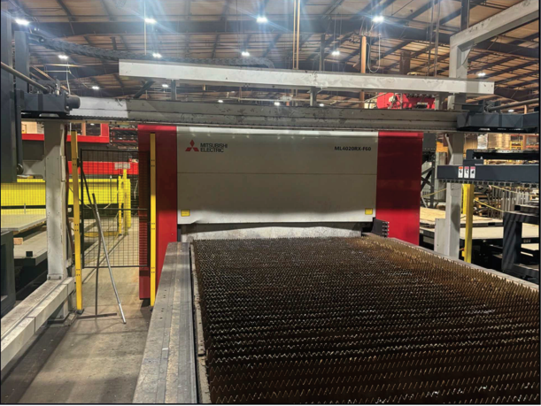 8,000 Watt Mitsubishi ML4020RX-F60 Fiber Laser, 2020 - 6'x12' Table, Dust Collector, Chiller, Pallet Changer - Image 5
