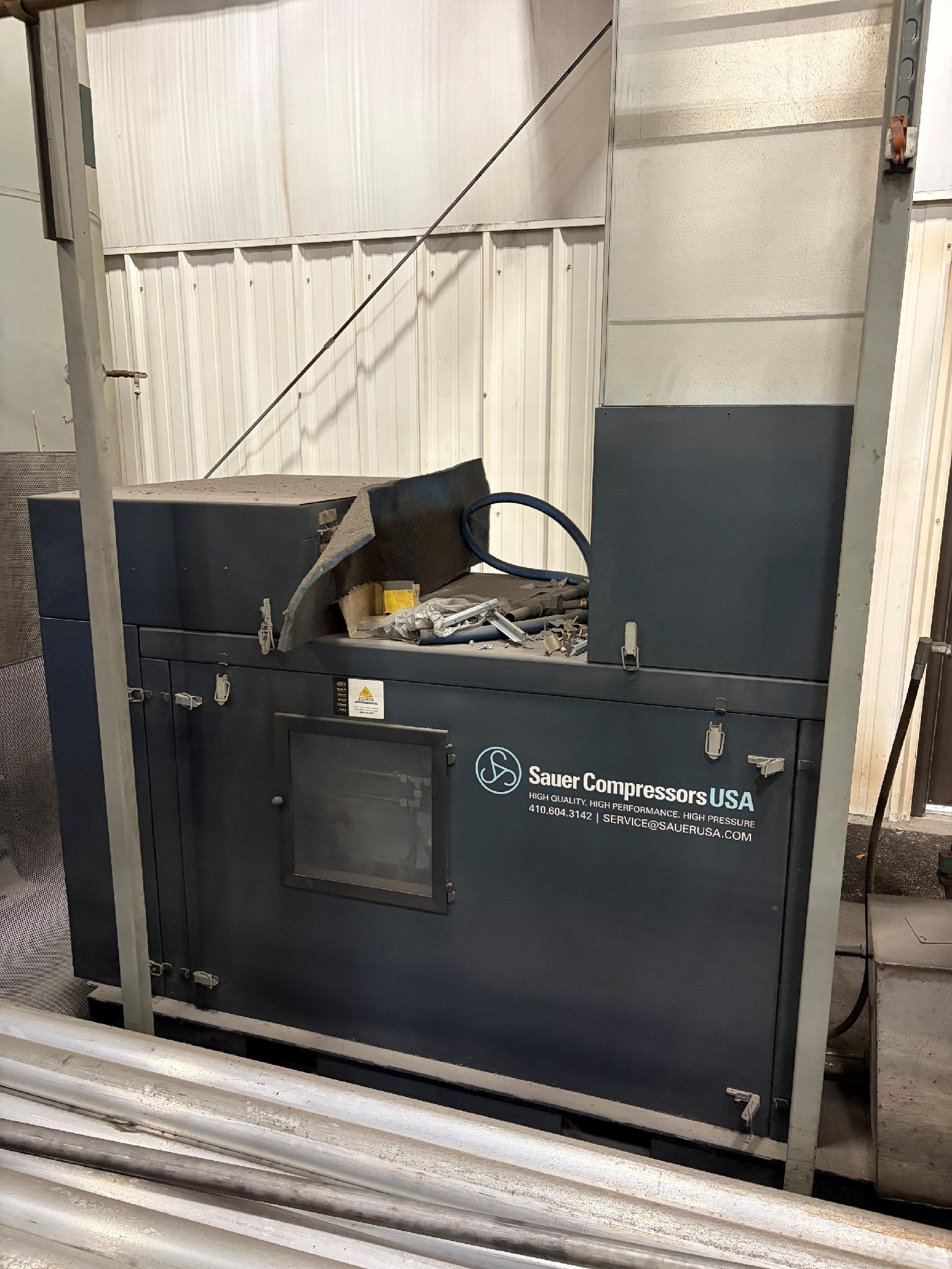South-Tek Systems N2-GEN 420S-1T3 PSA Nitrogen Generator, 2018 - 40 HP Sauer High-Pressure Air Compressor, ASME-Code Nitrogen/Air Storage Vessels - Image 6