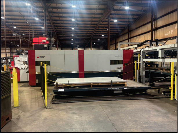 8,000 Watt Mitsubishi ML4020RX-F60 Fiber Laser, 2020 - 6'x12' Table, Dust Collector, Chiller, Pallet Changer - Image 6