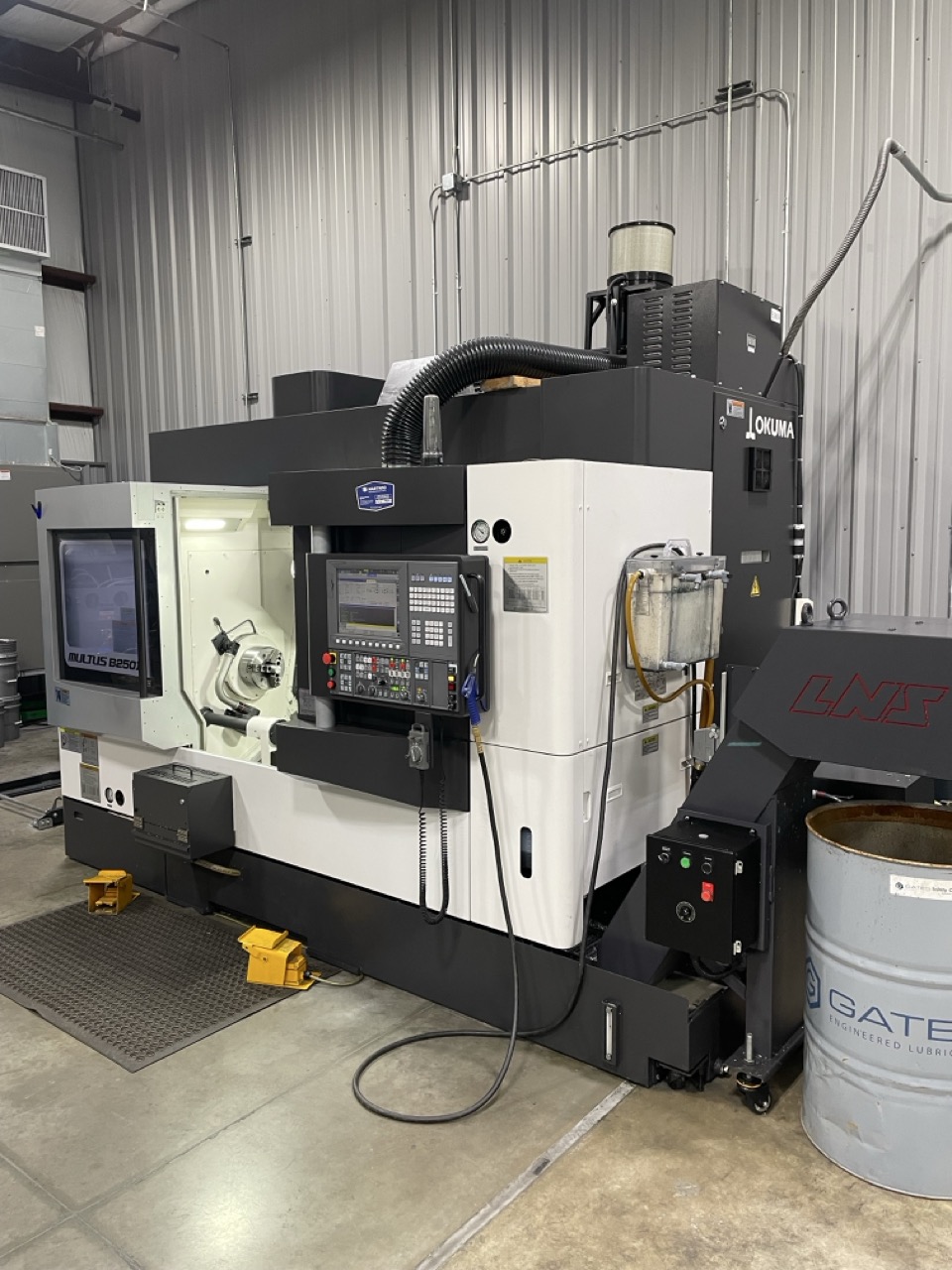 Okuma Multus B250II-W Mill Turn, 2022 - Sub Spindle, 40 Tool ATC, Parts Catcher