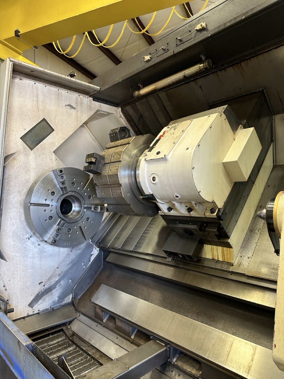 Hwacheon Hi-Tech 850L CNC Lathe, 2013 - 32" Chuck, Tailstock, Chip Conveyor, Tool Presetter - Image 15