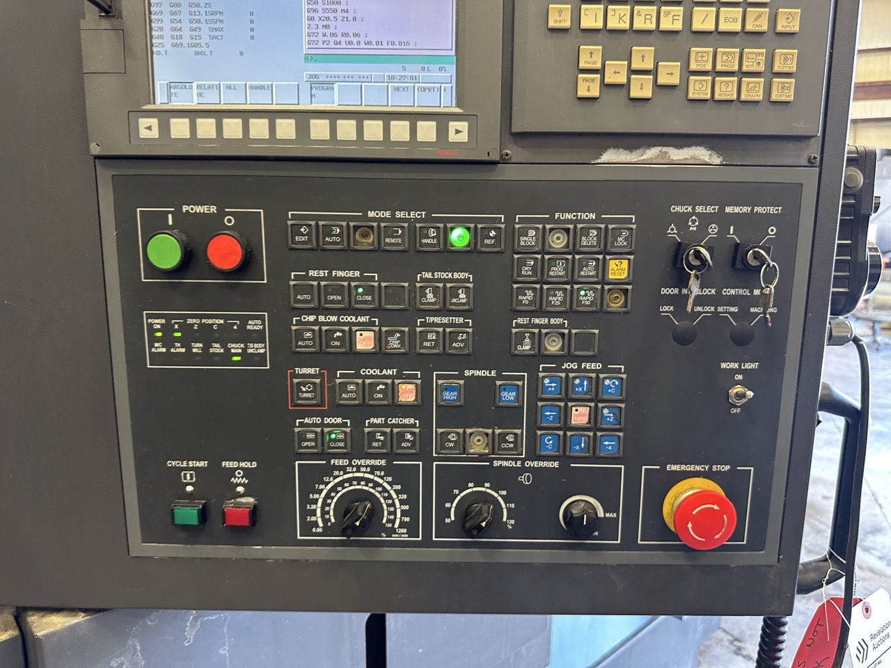 Hwacheon Hi-Tech 850L CNC Lathe, 2013 - 32" Chuck, Tailstock, Chip Conveyor, Tool Presetter - Image 37
