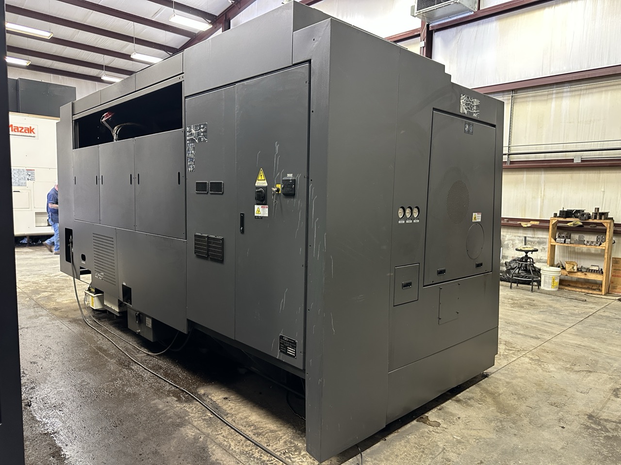 Hwacheon Hi-Tech 700 CNC Lathe, 2012 - 24" Chuck, Tailstock, Chip Conveyor, Tool Presetter - Image 5