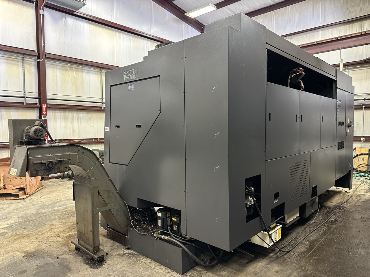 Hwacheon Hi-Tech 700 CNC Lathe, 2012 - 24" Chuck, Tailstock, Chip Conveyor, Tool Presetter - Image 6