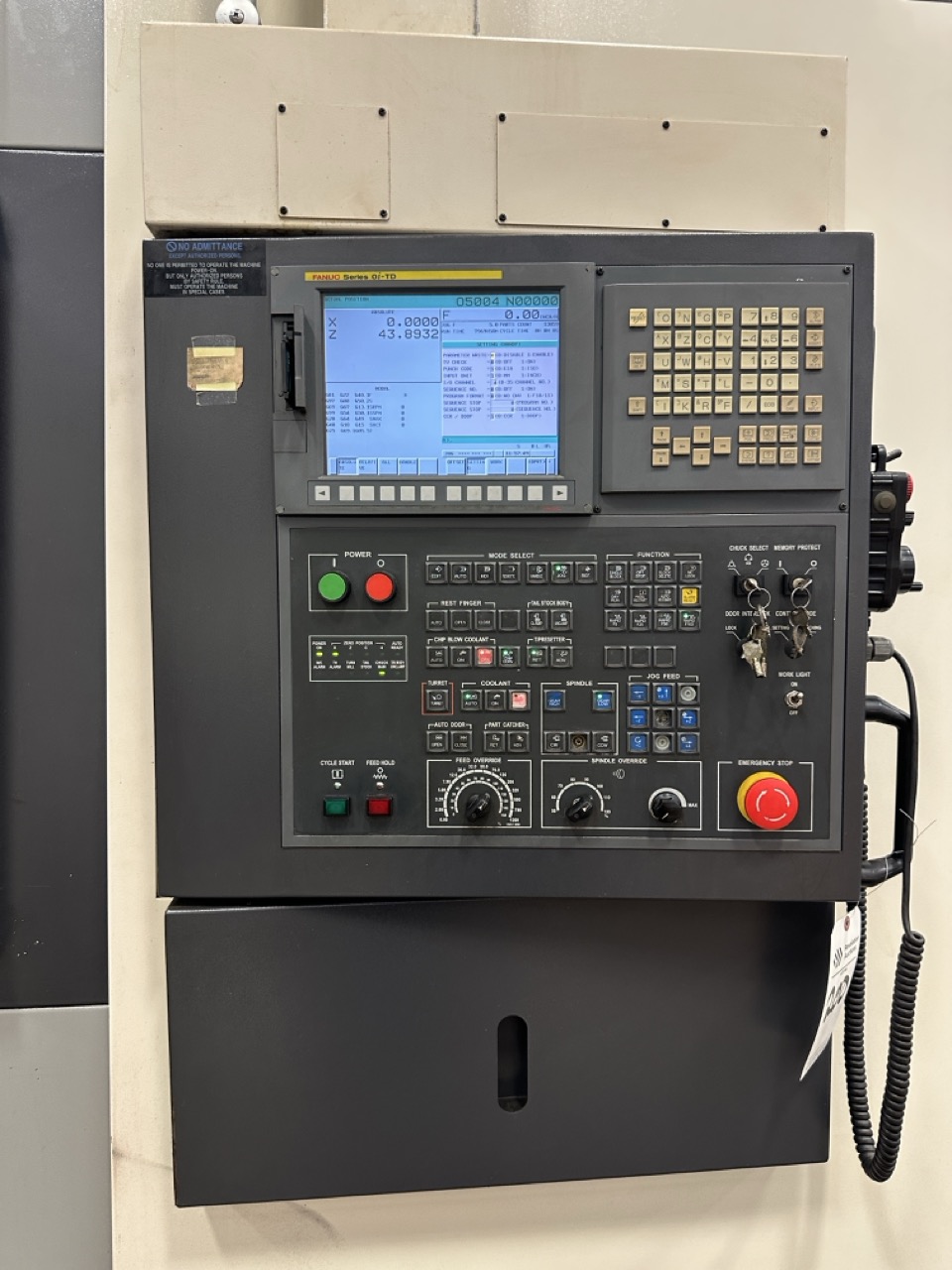 Hwacheon Hi-Tech 700 CNC Lathe, 2012 - 24" Chuck, Tailstock, Chip Conveyor, Tool Presetter - Image 8