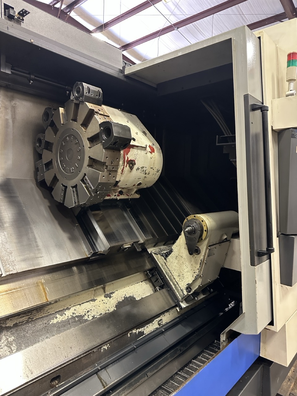 Hwacheon Hi-Tech 700 CNC Lathe, 2012 - 24" Chuck, Tailstock, Chip Conveyor, Tool Presetter - Image 15