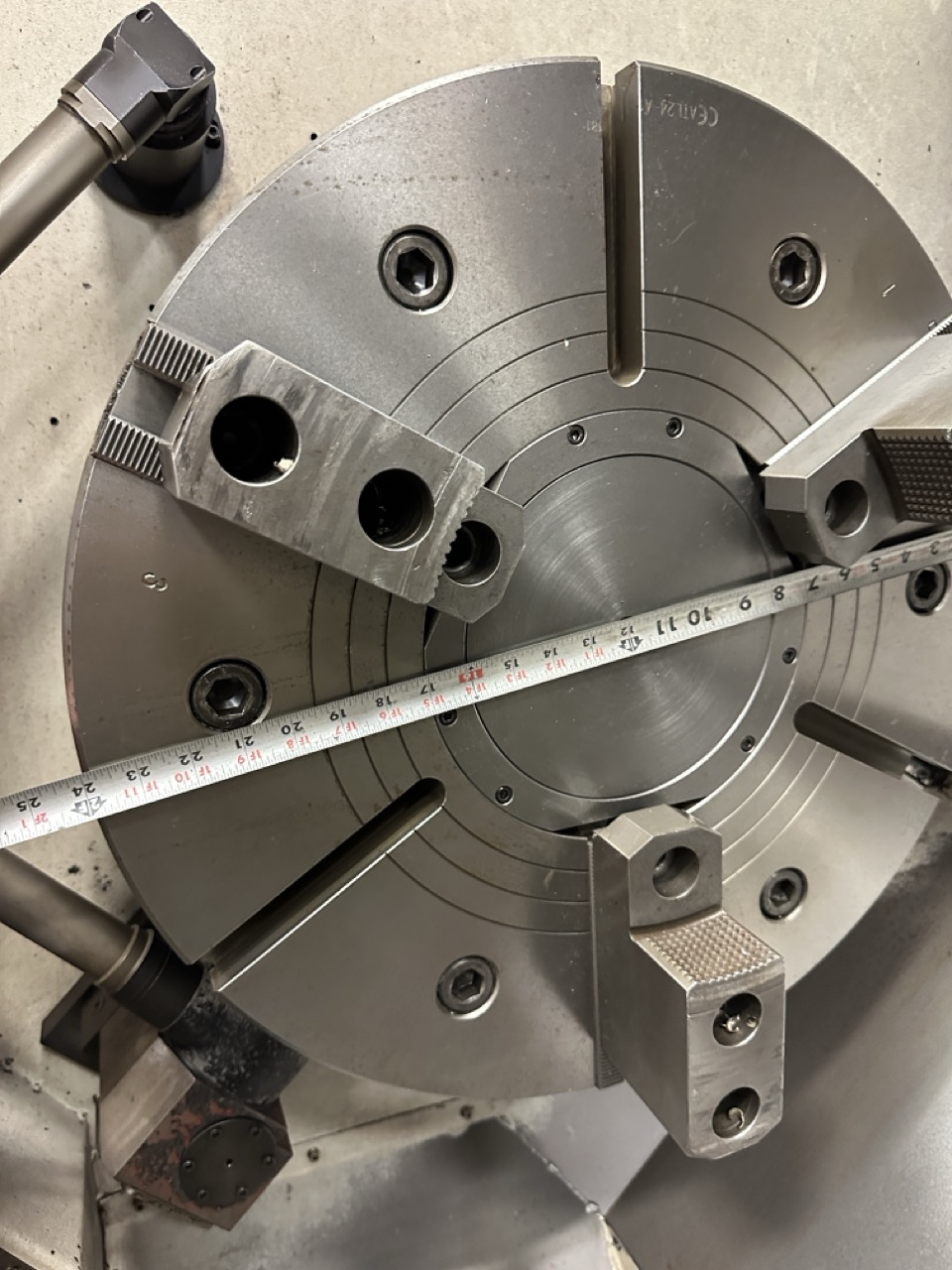 Hwacheon Hi-Tech 700 CNC Lathe, 2012 - 24" Chuck, Tailstock, Chip Conveyor, Tool Presetter - Image 21