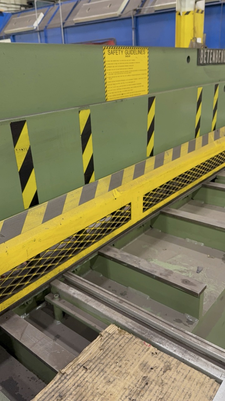 1/4" x 12' Betenbender 12-1/4 Hydraulic Power Shear, 2007 - Adjustable Blade Gap, Powered Back Gauge - Image 4