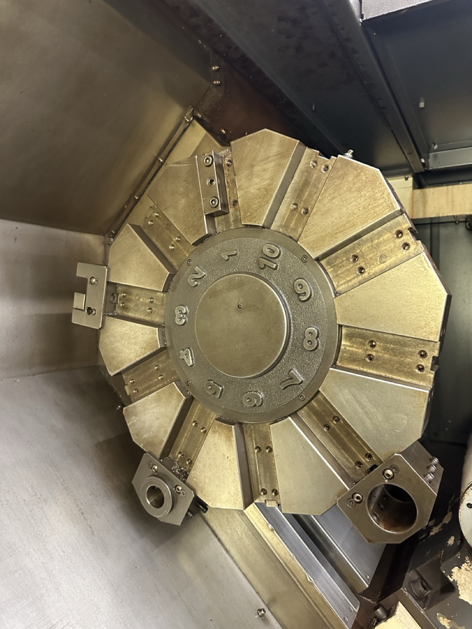 Hwacheon Hi-Tech 550B CNC Lathe, 2013 - 18" Chuck, Tailstock, Chip Conveyor, Tool Presetter - Image 14