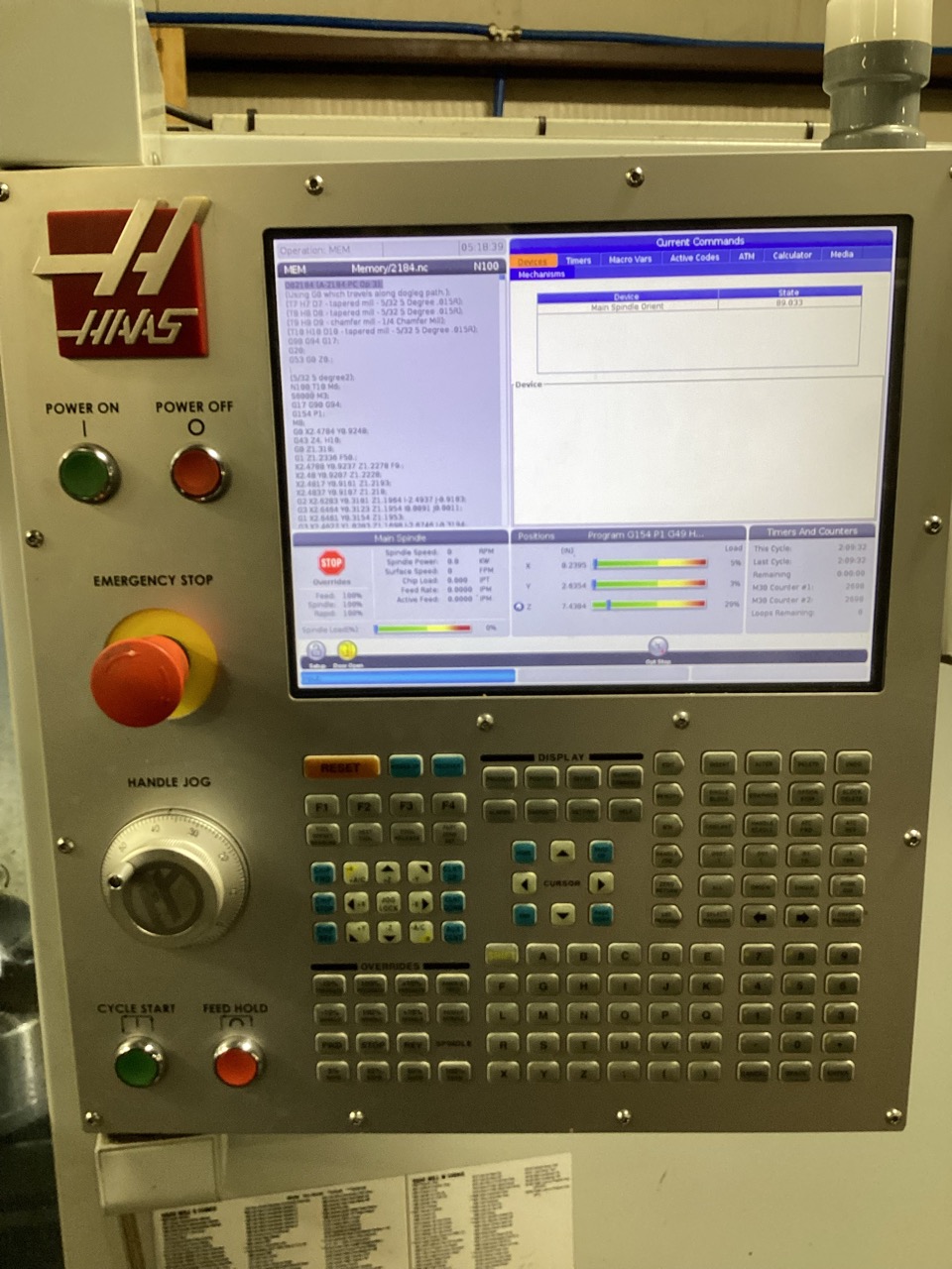 Haas, TM-1P Tool Room Mill, 2020 - Flood Coolant, Tooling Included, 2030 Cut Hours - Image 9
