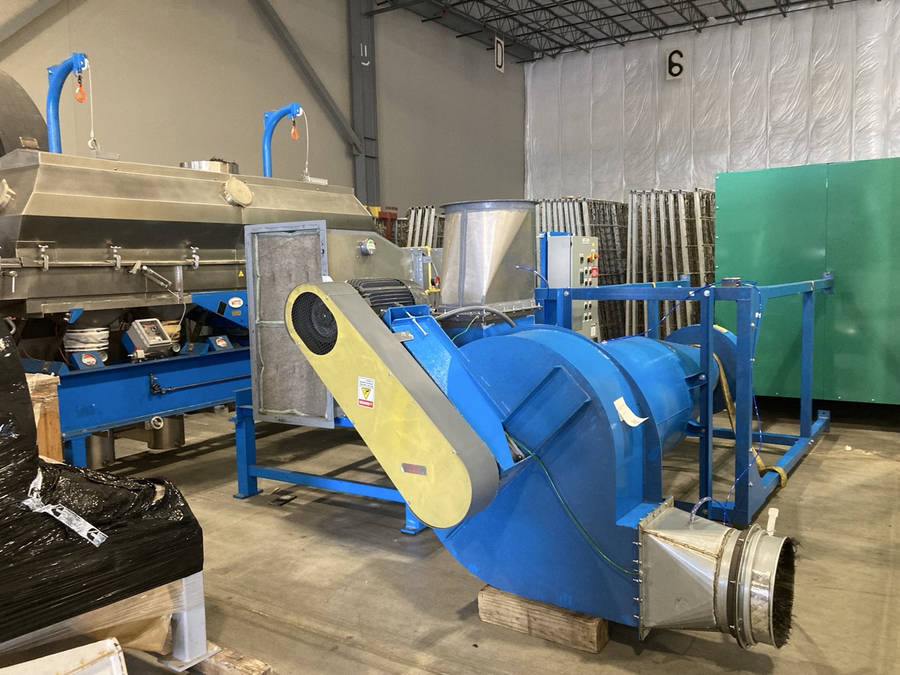 Witte Company Stainless Steel Vibrating Fluid Bed Dryer / Cooler System with Blowers, Heater & Controls, 2024
