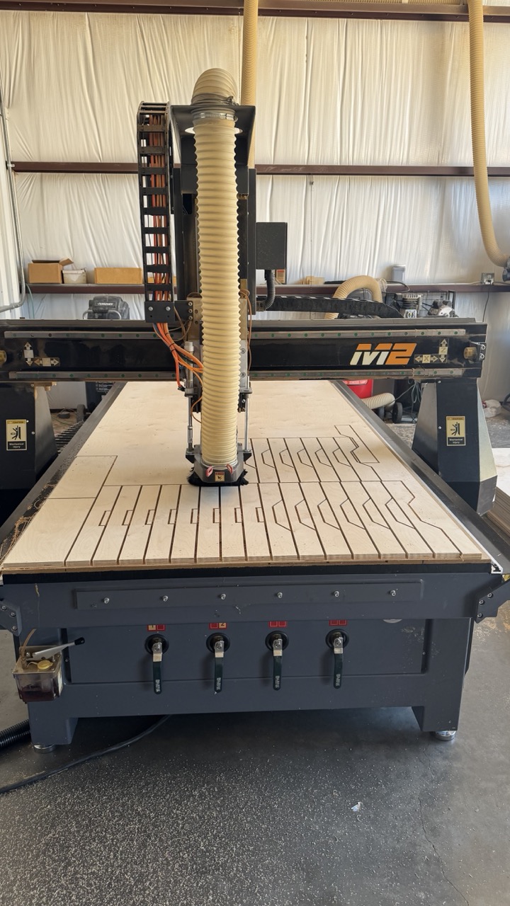 4' x 8' Laguna SmartShop II Maker CNC Router, 2020 - 8 Station Automatic Tool Changer Becker Vacuum Pump, CFlux Cyclone Dust Collector