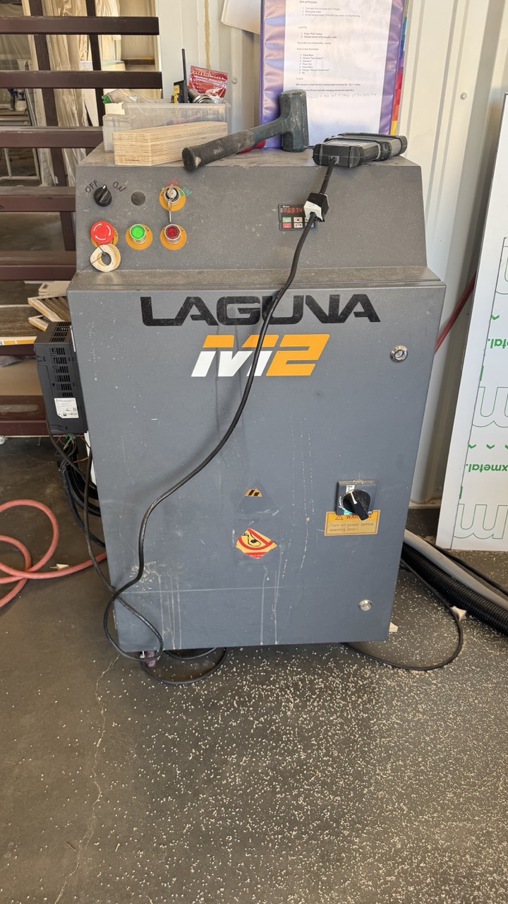 4' x 8' Laguna SmartShop II Maker CNC Router, 2020 - 8 Station Automatic Tool Changer Becker Vacuum Pump, CFlux Cyclone Dust Collector - Image 2