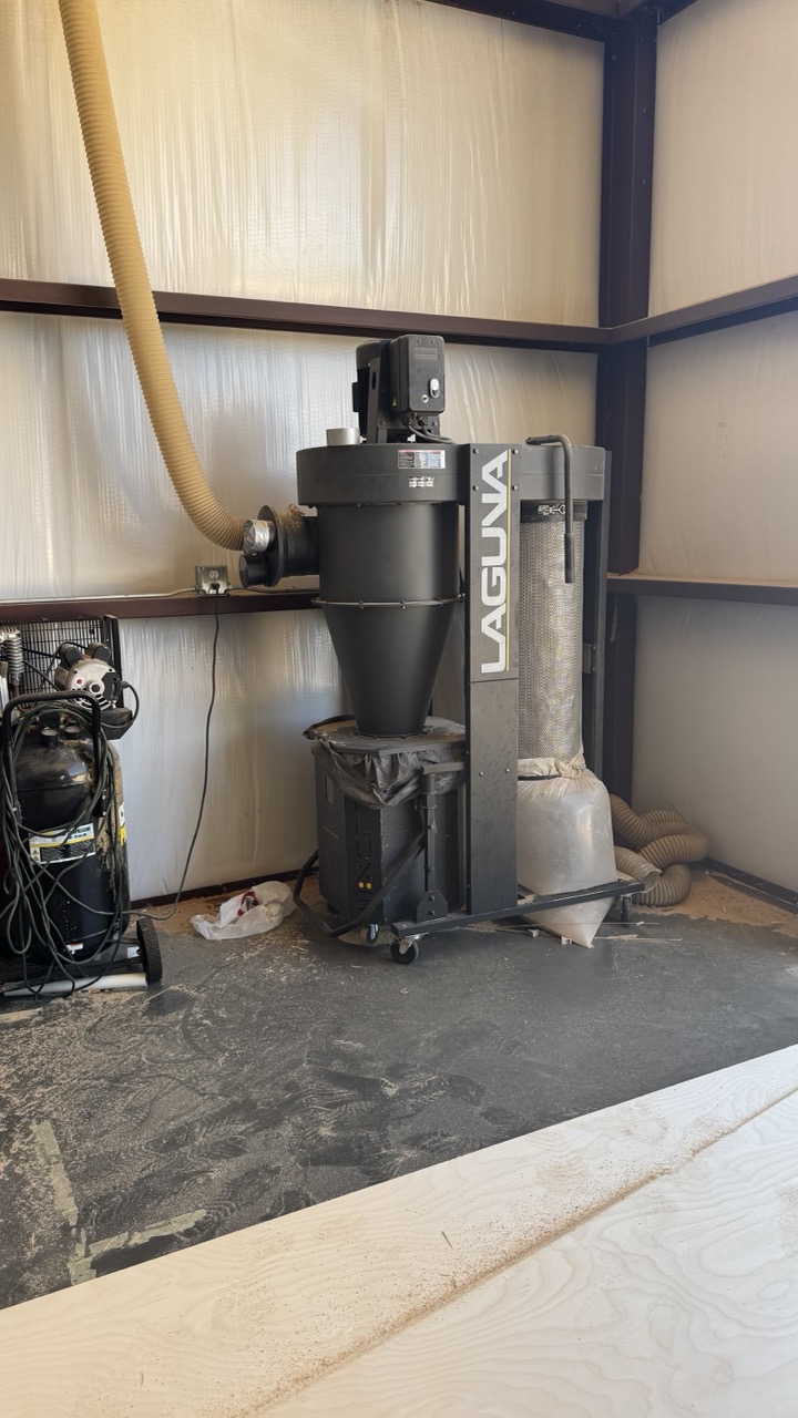 4' x 8' Laguna SmartShop II Maker CNC Router, 2020 - 8 Station Automatic Tool Changer Becker Vacuum Pump, CFlux Cyclone Dust Collector - Image 4