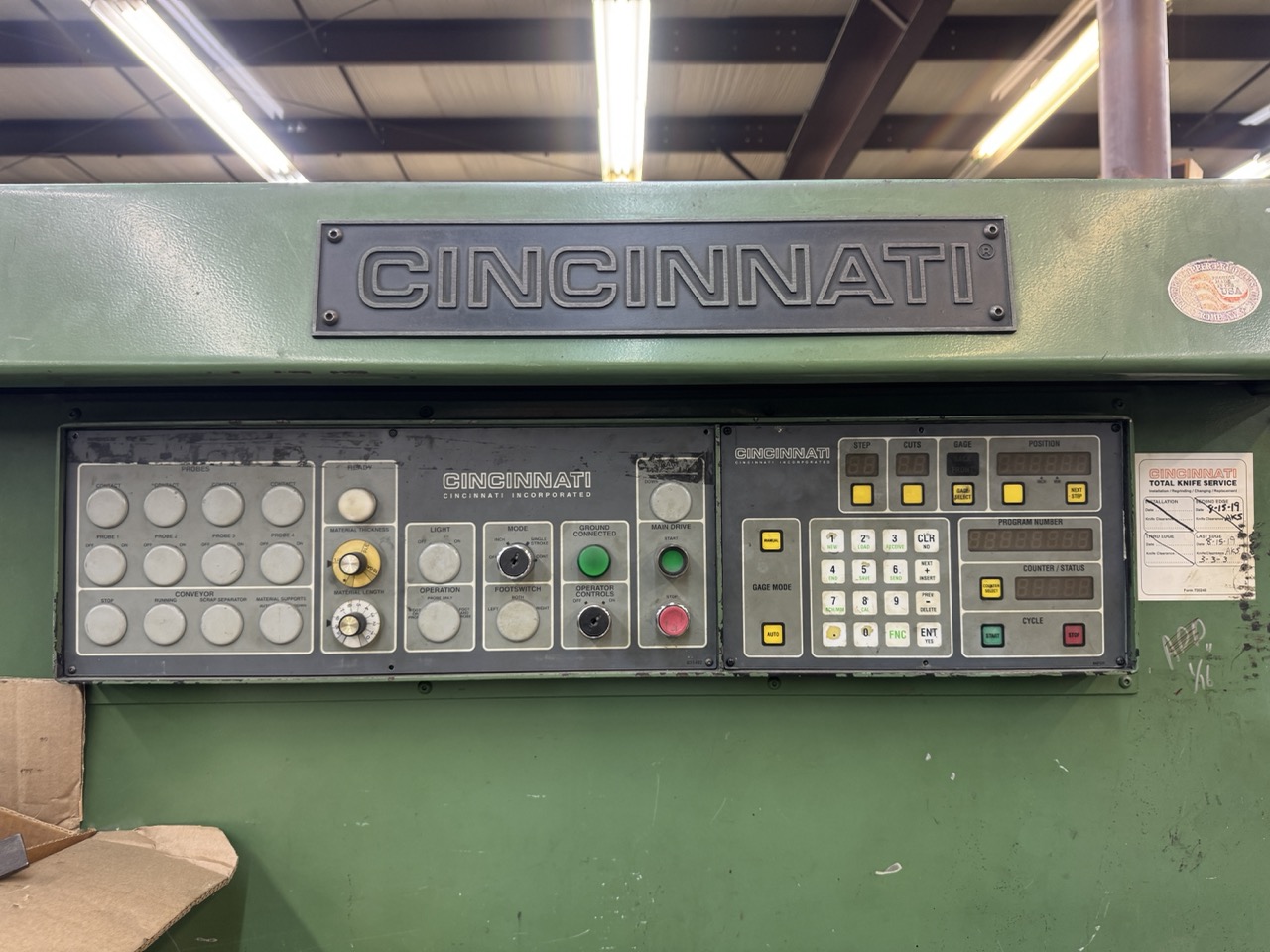 1/4" x 10' Cincinnati 250HSX10 Shear, 2000 - Image 8