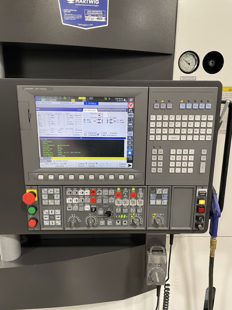Okuma Multus B250II-W Mill Turn, 2022 - Sub Spindle, 40 Tool ATC, Parts Catcher - Image 4