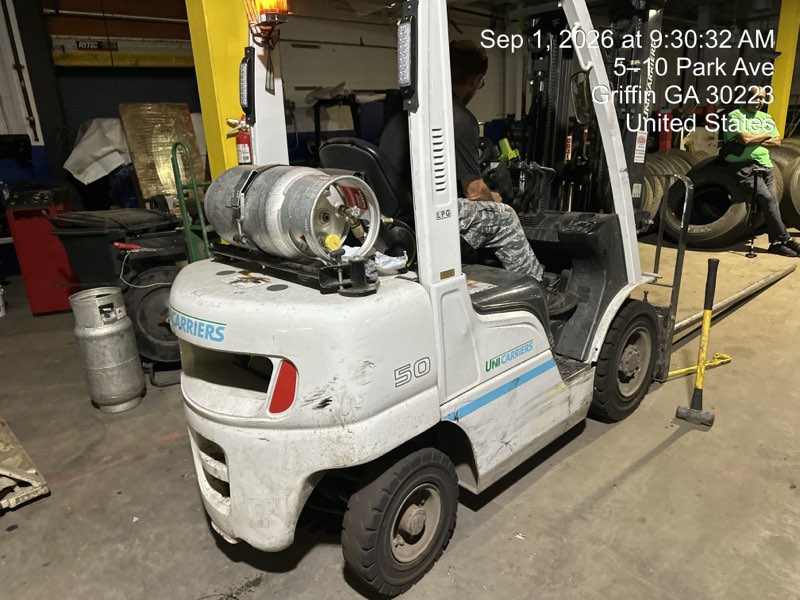UniCarriers PF50LP 5,000 LB LPG Pneumatic Forklift, 2023 – 3-Stage Mast, Side Shift