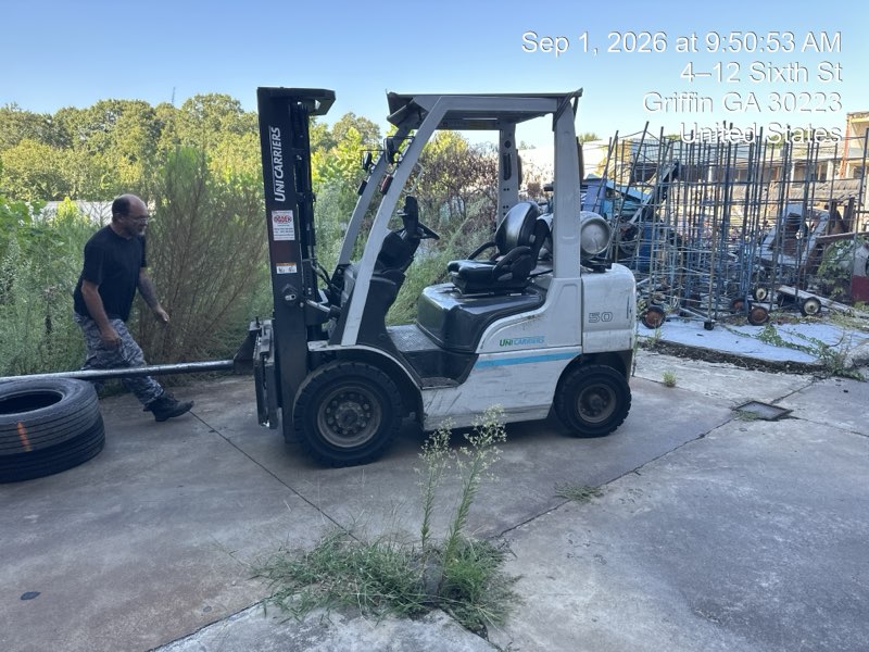UniCarriers PF50LP 5,000 LB LPG Pneumatic Forklift, 2023 – 3-Stage Mast, Side Shift - Image 5