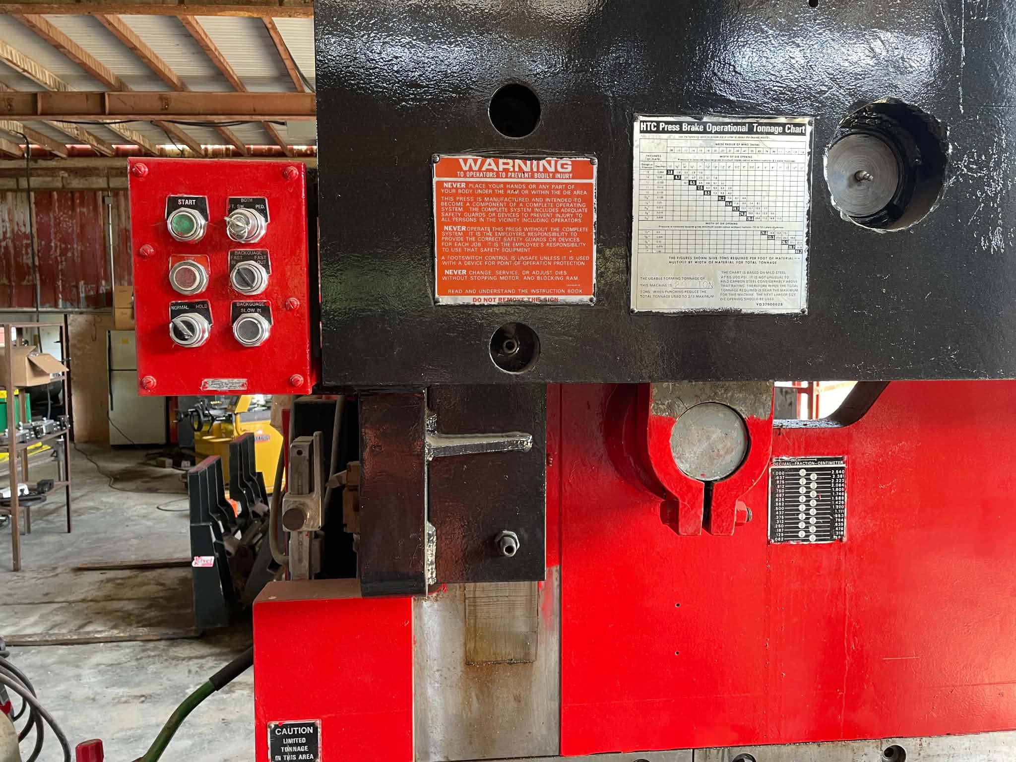 200 Ton x 12' 200-12H HTC Hydraulic Press Brake, 1980 - Image 6