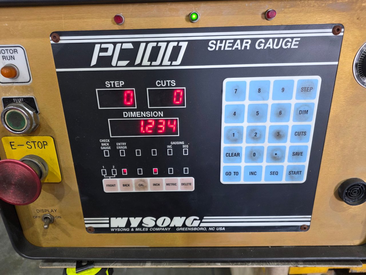 1/4" x 10' Wysong H-2510 Shear, 2000