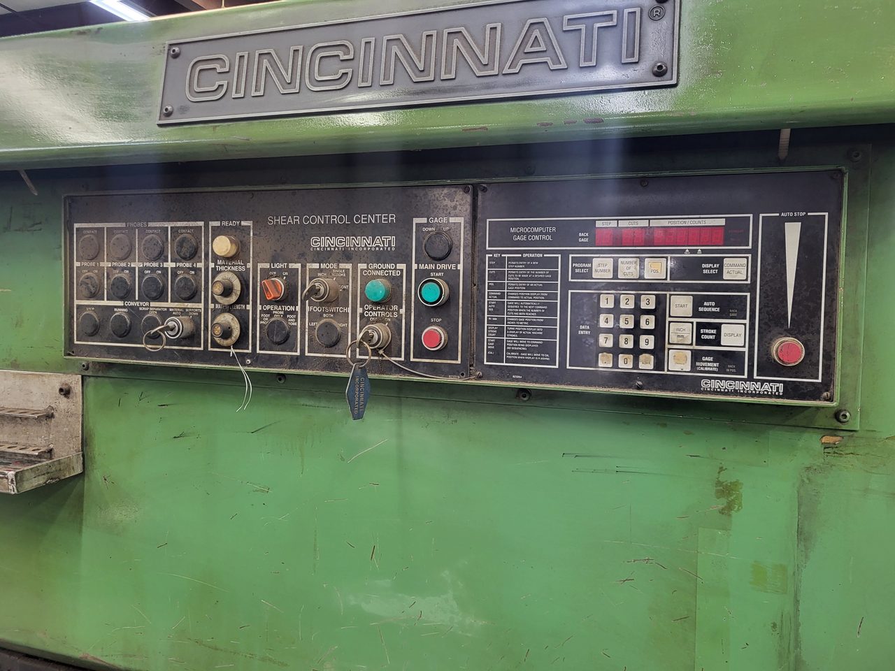 1/4" X 12' Cincinnati Model 250hs Hydraulic Shear; Back Gauge