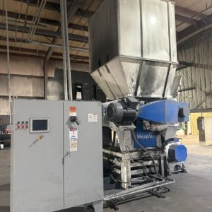 Vecoplan VAZ 1300-M-XL 100 HP Stacked Plastics Shredder, 2017 – with WO-1442 75 HP Granulator