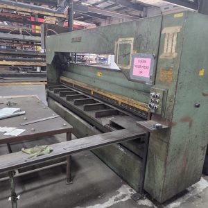 1/4″ x 12′ Betenbender Hydraulic Shear, 1989 – Backgauge